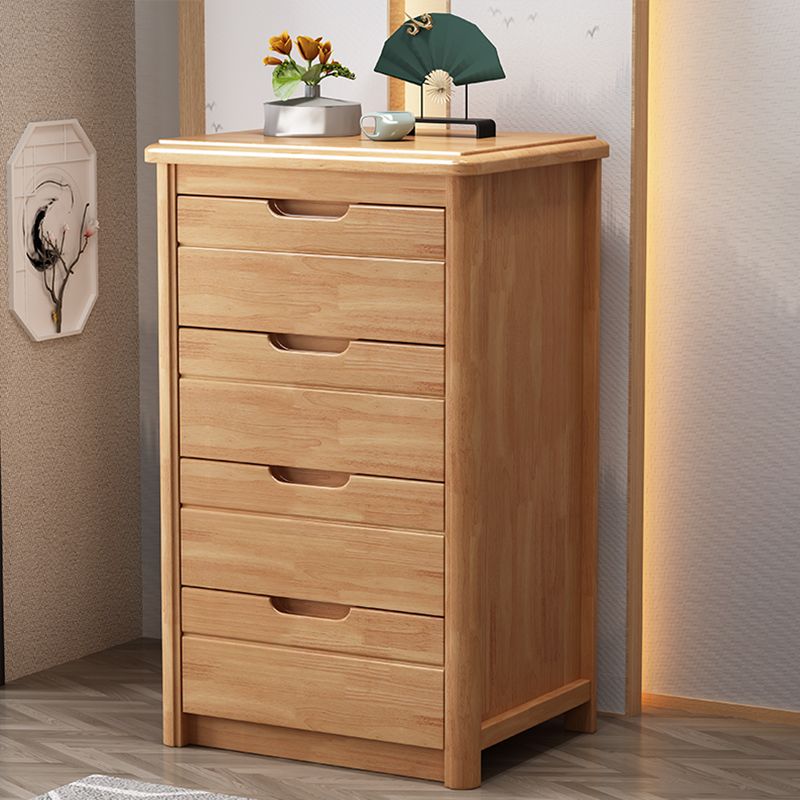 Bedroom Dresser Vertical Solid Wood Storage Chest with 3 / 4 / 5 Drawers