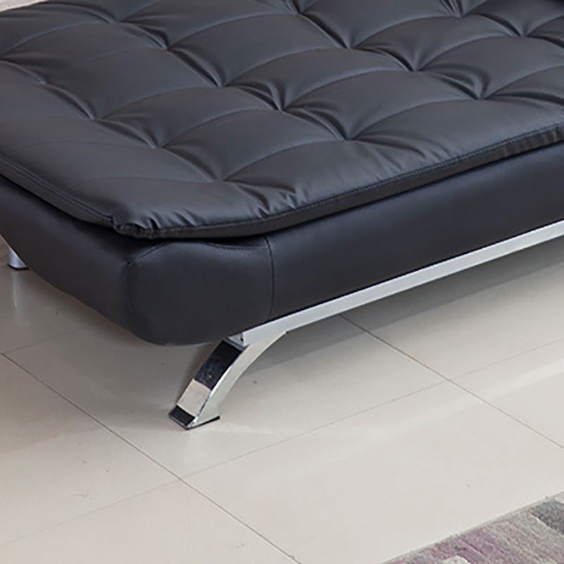 Square Seating Settee Armless Sofa Chaise  for  Bonus Room Living Room