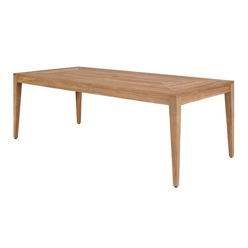 Modern Patio Dining Table Set 1/5/7 Pcs Wood Frame Patio Dining Table and Chairs