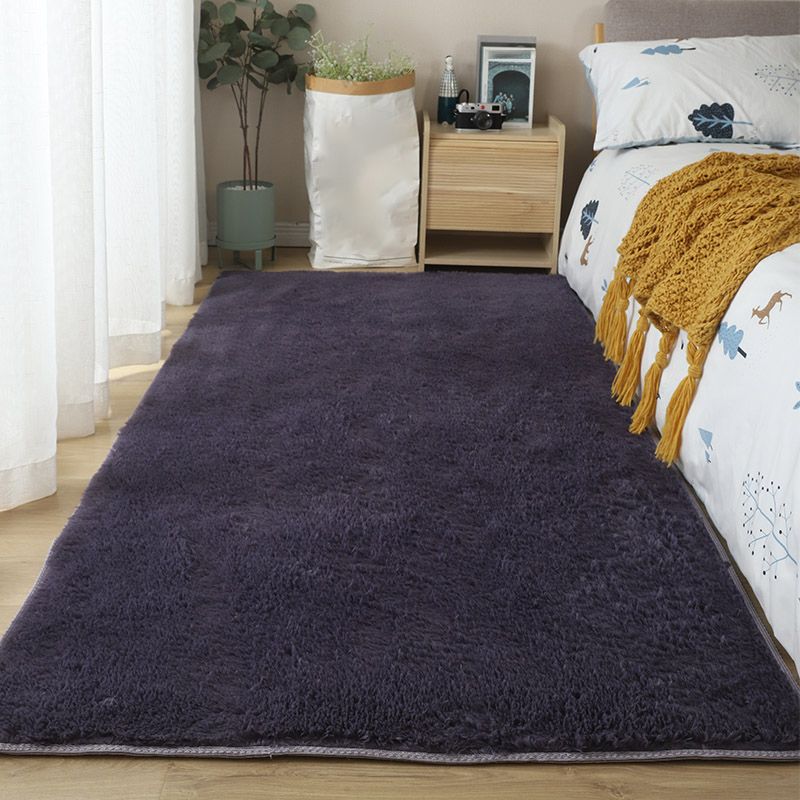 Casual massief shag tapijt polyester gebied tapijt vlekbestendig binnenvleed voor woningdecoratie