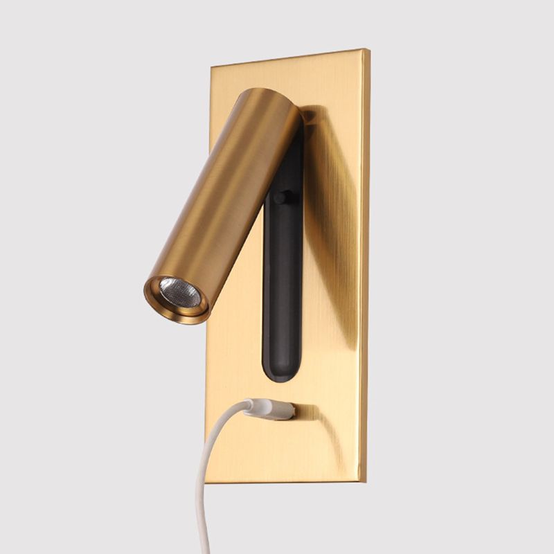 7 "H MODM MODERNO MONTAJE LED LED LIGHT USB CARGA DE CARGA DEL Puerto de diseño Lámpara de lectura