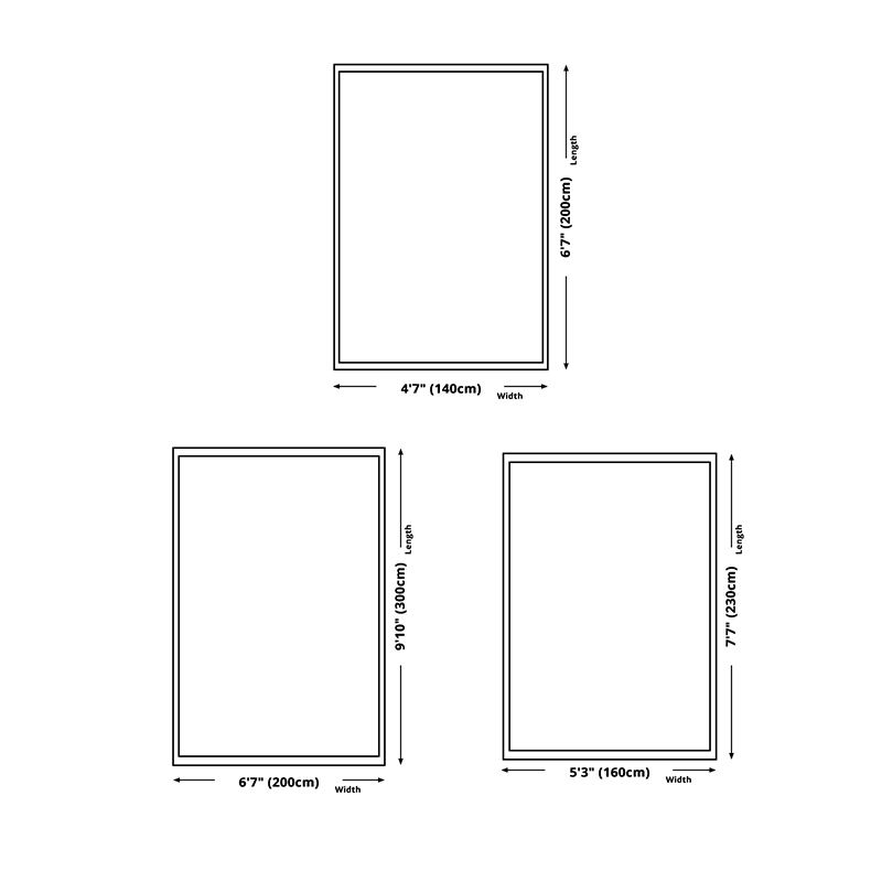 Contemporary Area Rug Geometric Pattern Rug Polyester Stain Resistant Carpet for Living Room