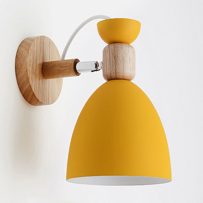 Metal Flare Wall Mounted Lamps Modern Style 1 Light Wall Mount Lighting