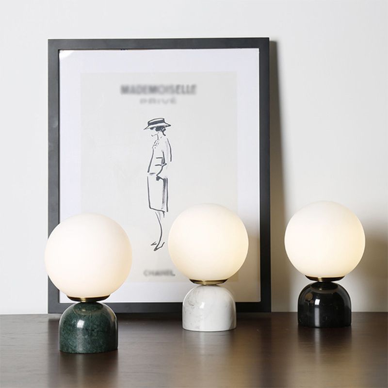 1 Light Geometric Night Table Lamp Modern Style Glass Table Lamps