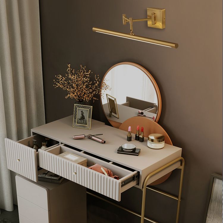 Luci da vanità montate in metallo allungato Luci da vanità moderne apparecchi per il bagno per il bagno