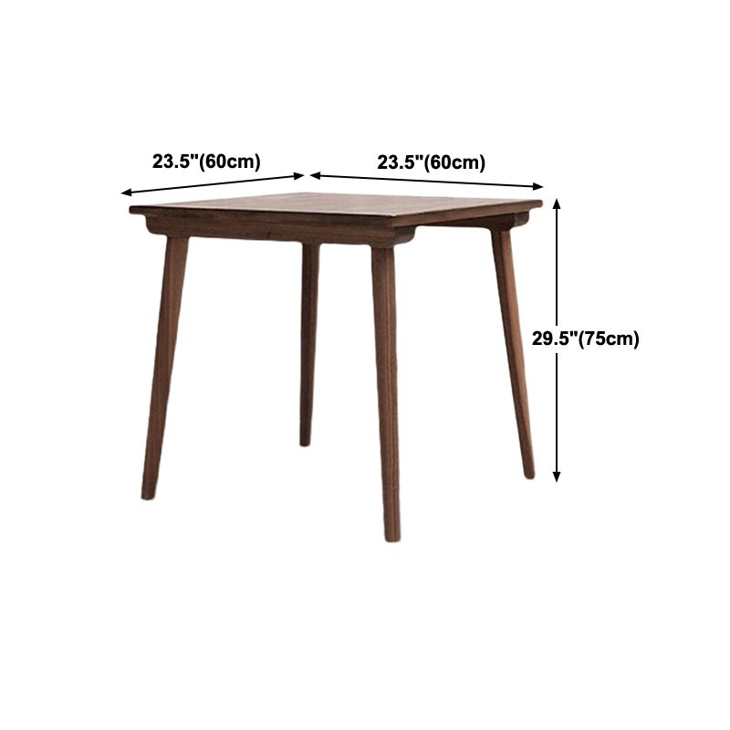 Mesa de comedor de madera maciza de pino cuadrado Mesa de 4 patas industriales para comedor