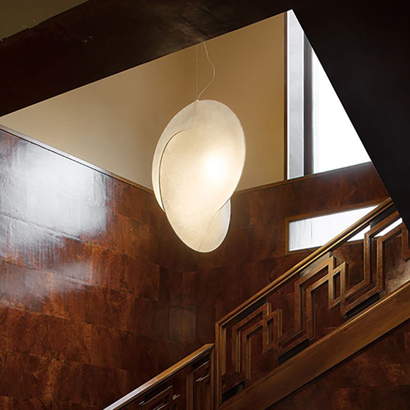 Style moderne suspendu éclairage en soie