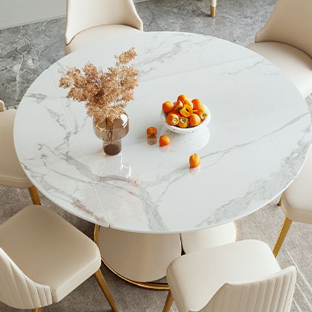 Glam 1/4/5/7 Pieces Dining Set Sintered Stone Dining Table Set