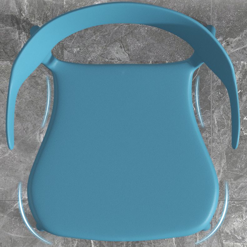 Fauteuil en plastique de salon scandinave, finition mate, chaise de salle à manger à oreilles