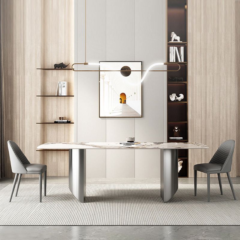 Glam Style Dinette Set for Home 1/2/3/5/6 Pieces Glossy White Dining Table Set