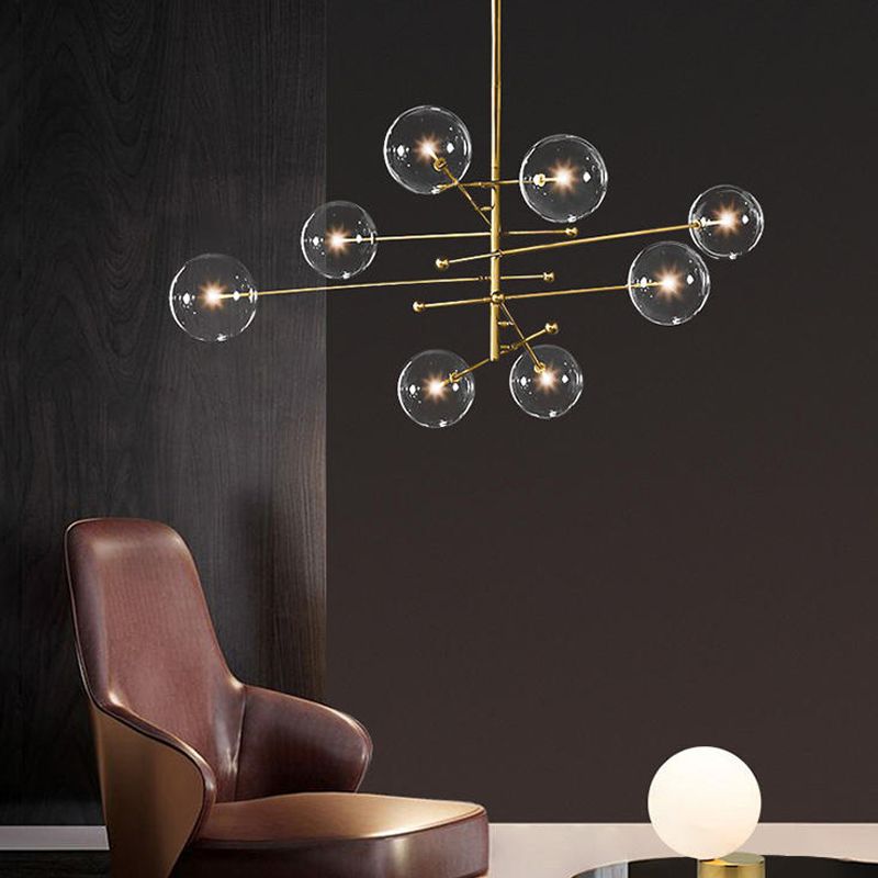 Globe Pendant Lights Modernism Glass Pendant Lighting Fixtures for Living Room