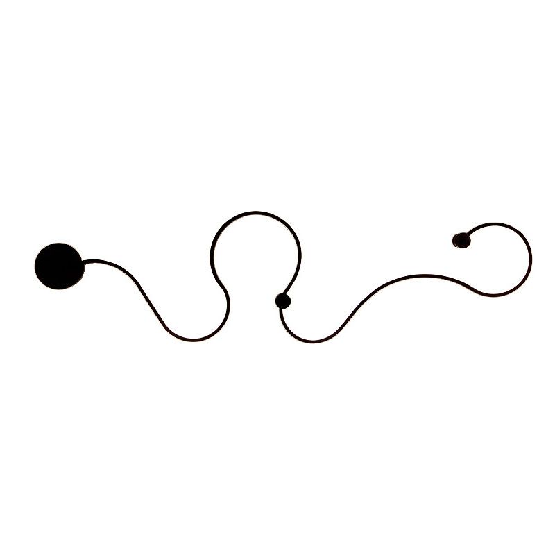 Lampada con scarpa con scarpa con scarpa con foglie contemporanea a monte a parete a parete in metallo