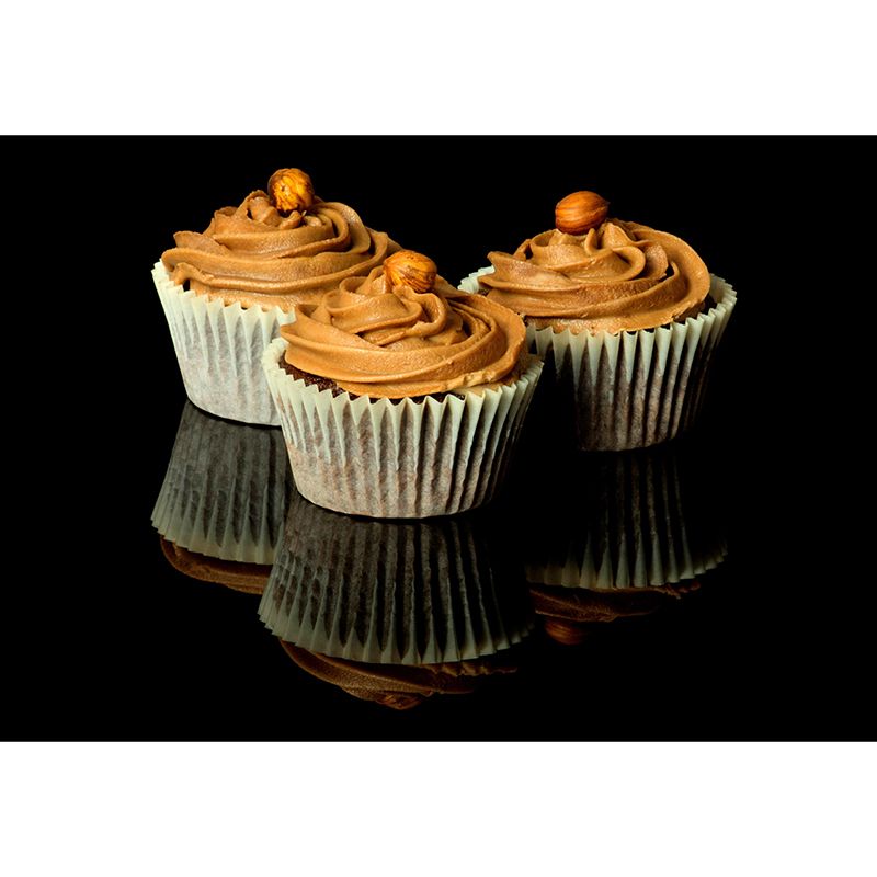 Eigentijds Cup Cake-muurschilderingpatroon Zachte kleur Schimmelbestendig voor zakelijke decoratie