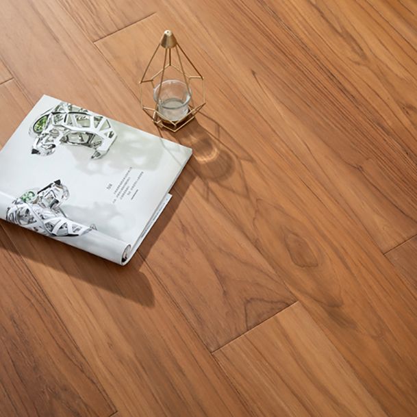 Solid Wood Flooring Water Resistant Interlocking Rectangle Plank Flooring