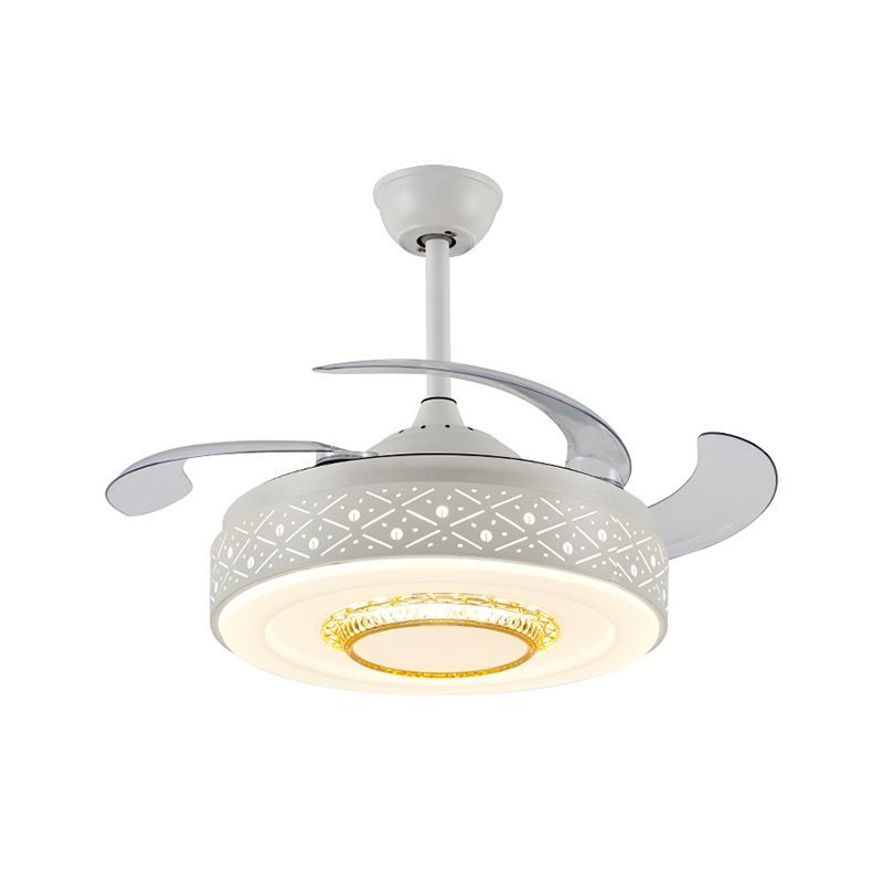 Trommelmetall Deckenlüfter Licht Moderne 42 -Zoll