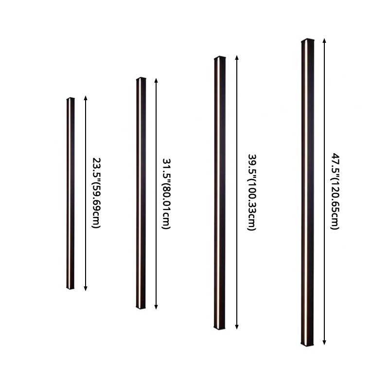 Luz de la pared lineal lámpara nórdica estilo minimalista de aleación de aluminio de aluminio