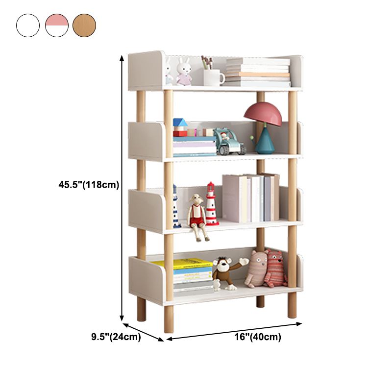 Modern Style Bookshelf Engineer Wood Open Back Bookcase for Home