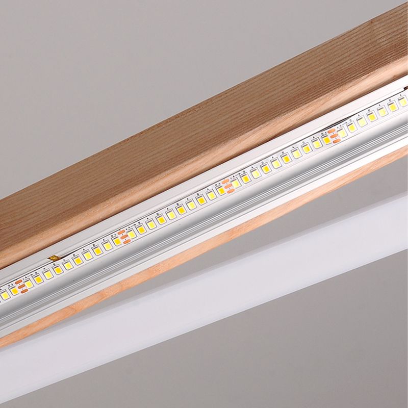 Sombra lineal madera pared apliques de estilo moderno luz de pared de luz simple en marrón