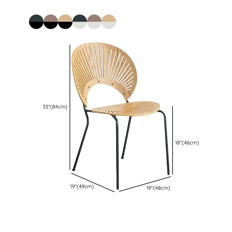 Industrial Metal Dining Room Chair Open Back Dining Chair for Restaurant Use