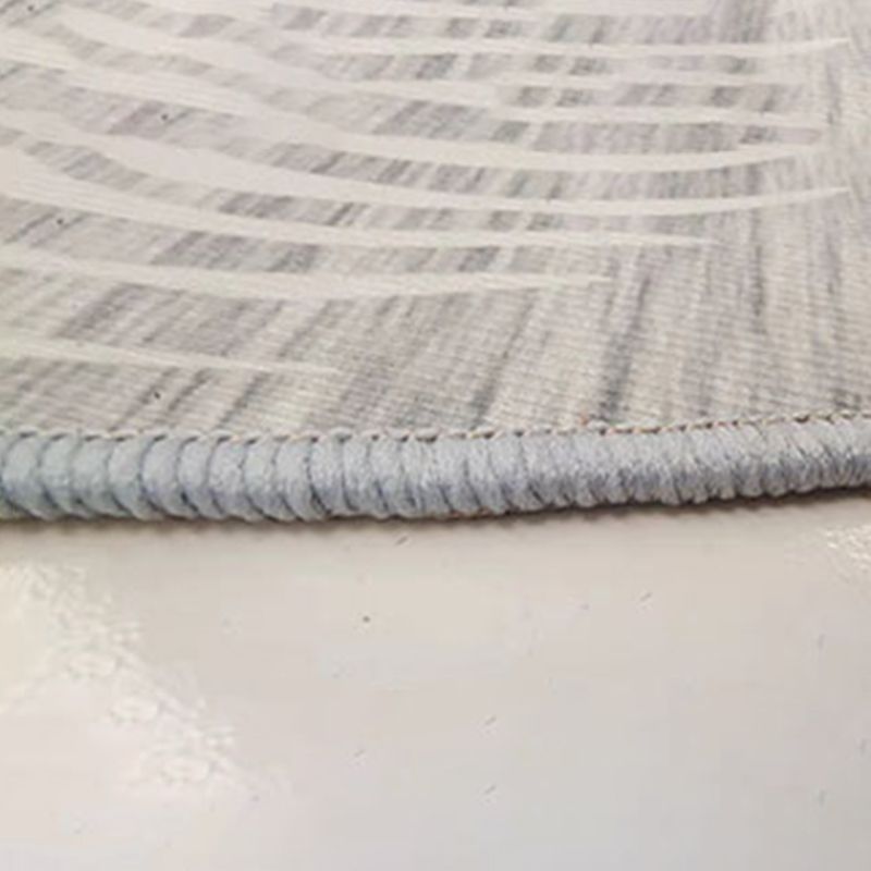 Round Multicolor Casual Indoor Rug Polyester Ink Traces Rug Non-Slip Backing Indoor Rug for Bedroom