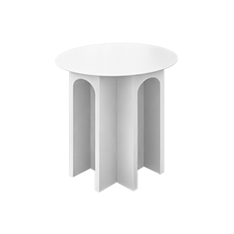 Pedestal 1 Single Coffee Table Marble/Metallic Cocktail Table