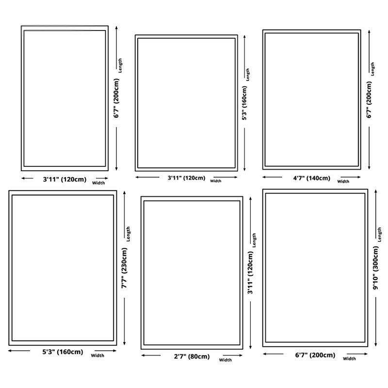 Multicolor Home Decor Carpet Bionic Feather Printed Area Rug Polyester with Non-Slip Backing Rug