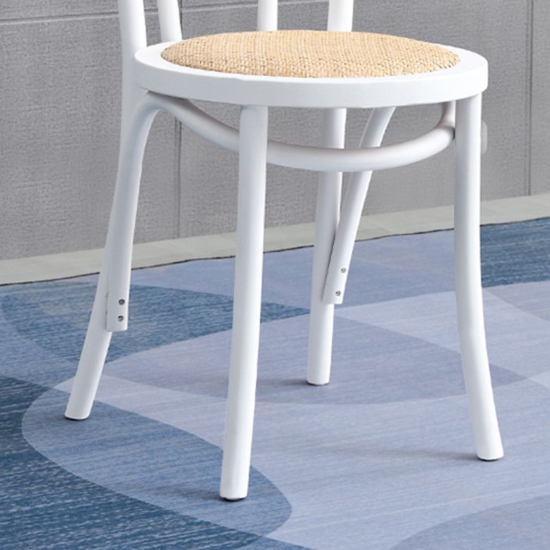 Industrial Kitchen Dining Chairs Solid Wood Windsor Back Side Chair