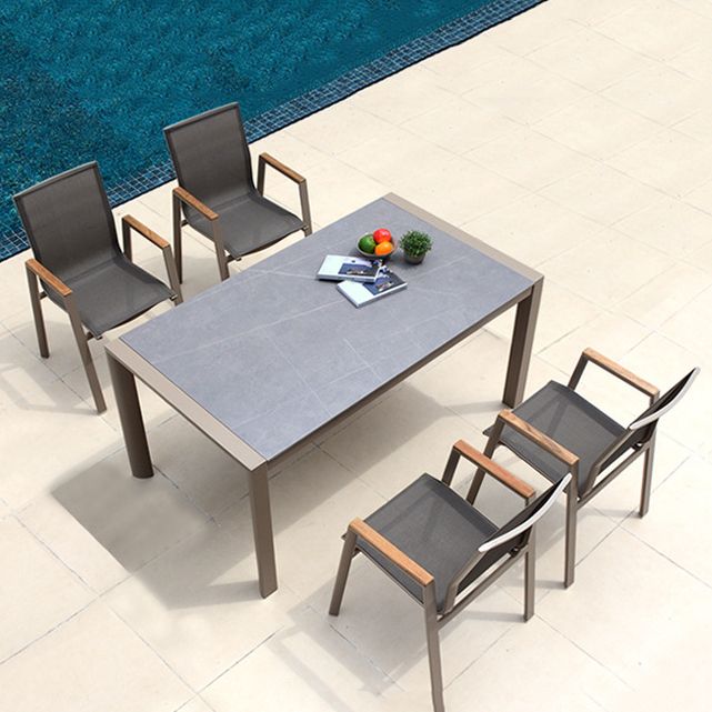 Bohemian Style 1/4/5/7 Pieces Dining Set Stone Dining Table Set