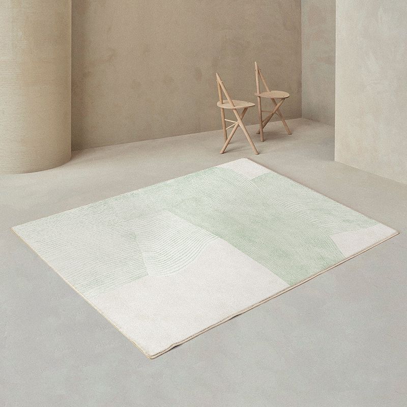 Simplicity Area Carpet Modern Rug Polyester Stain Resistant Area Rug for Living Room