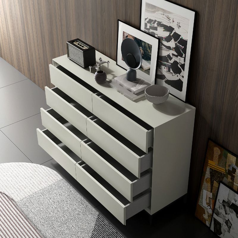 Wooden Storage Chest Modern Dresser with 3/4/5/8 Drawers , 15.6 Inch Width