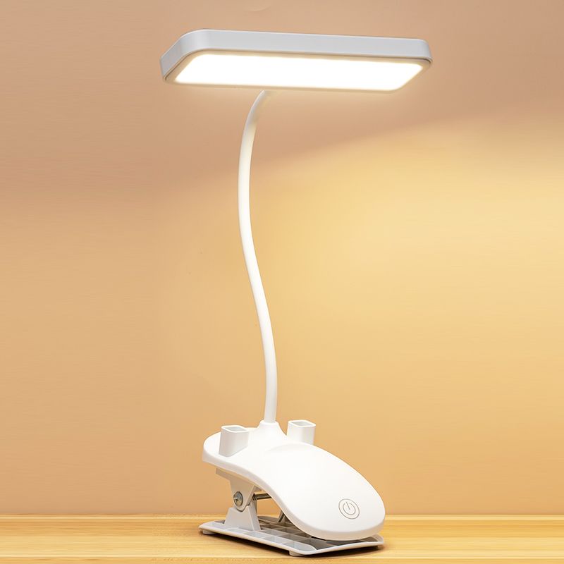 Lampada da tavolo USB moderna in stile minimalista Lampada da tavolo in plastica a 1 luce per studio