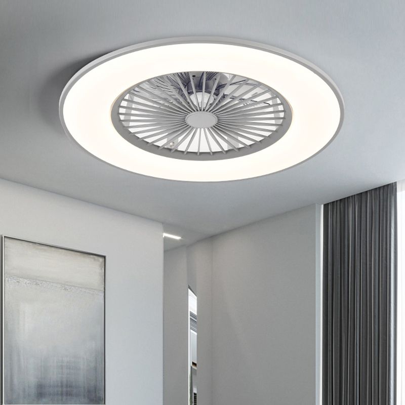 Metal Ceiling Fan Light Fixture Round Modern Ceiling Light Fixture