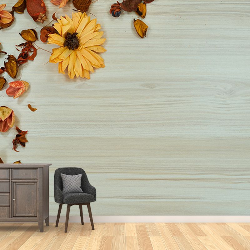 Wood Grain Mural Whole Wall Covering for Sitting Room, Personalized Size Available