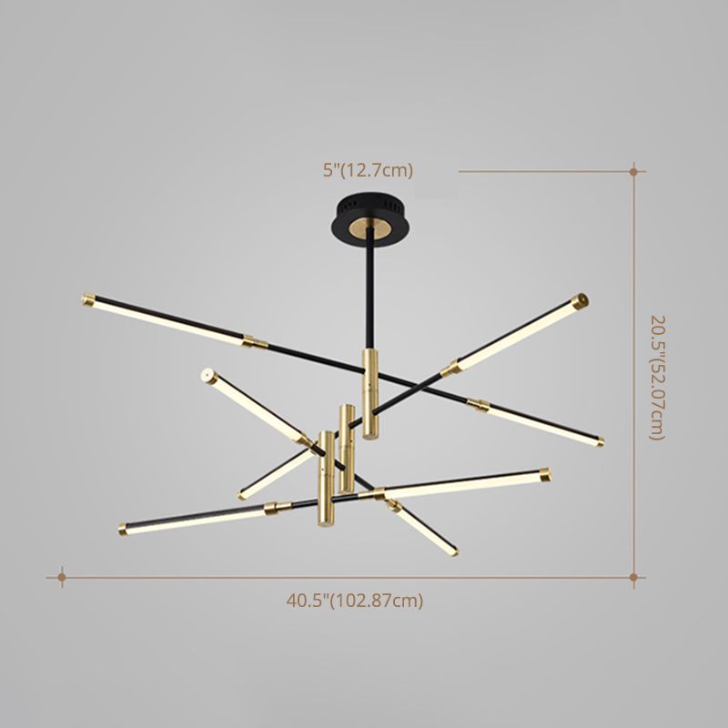 Acrylic Multi-Tier Ceiling Pendant Light Minimalistic LED Chandelier Lighting Fixture