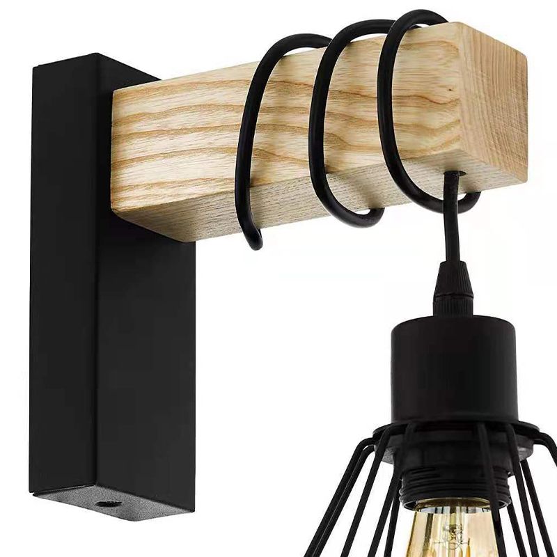 Metal Geometric Wall Light Sconce Industrial 1 Light Wall Mounted Lamp