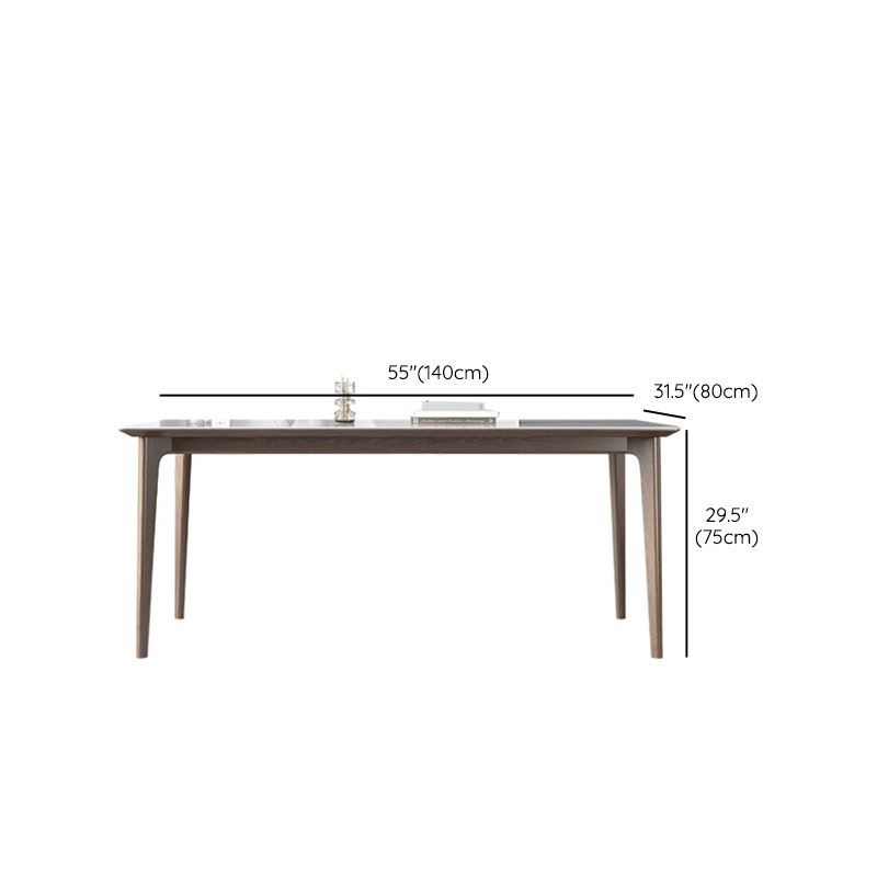 Medieval Modern 4 Legs Dining Table Stone Table for Dining Room