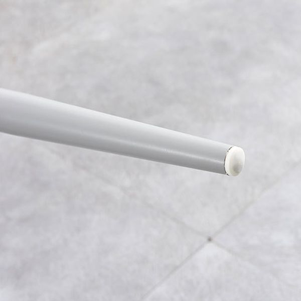 Indoor Glam Low Back Bar Stool Armless Metal and Plastic Bar Stool