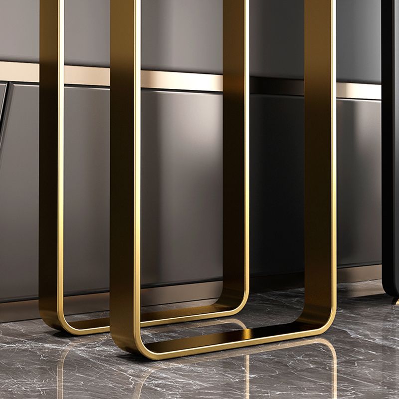 Glam Marble Rectangle Console Table Stain Resistant Scratch Resistant Console