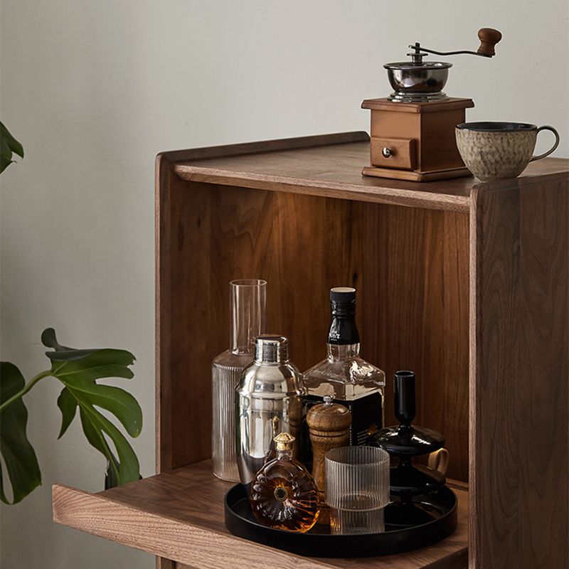 Mid-Century Accent Cabinet Bar Pulls Handle Design Storage Cabinet