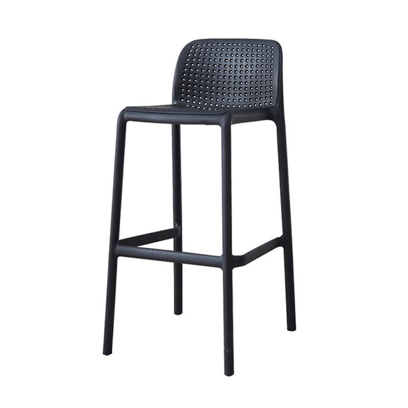 Nordic Macron Barhocker, Kunststoff, 4 Beine, Barhocker für Wohnzimmer, 4er-Set