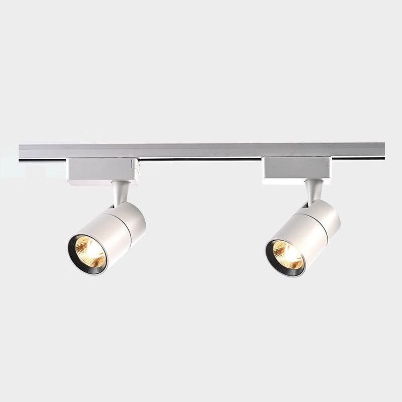 Cylindrical Shape LED Rail Ceiling Lamp Modern Simple Style Aluminium Flush Mount for Living Room