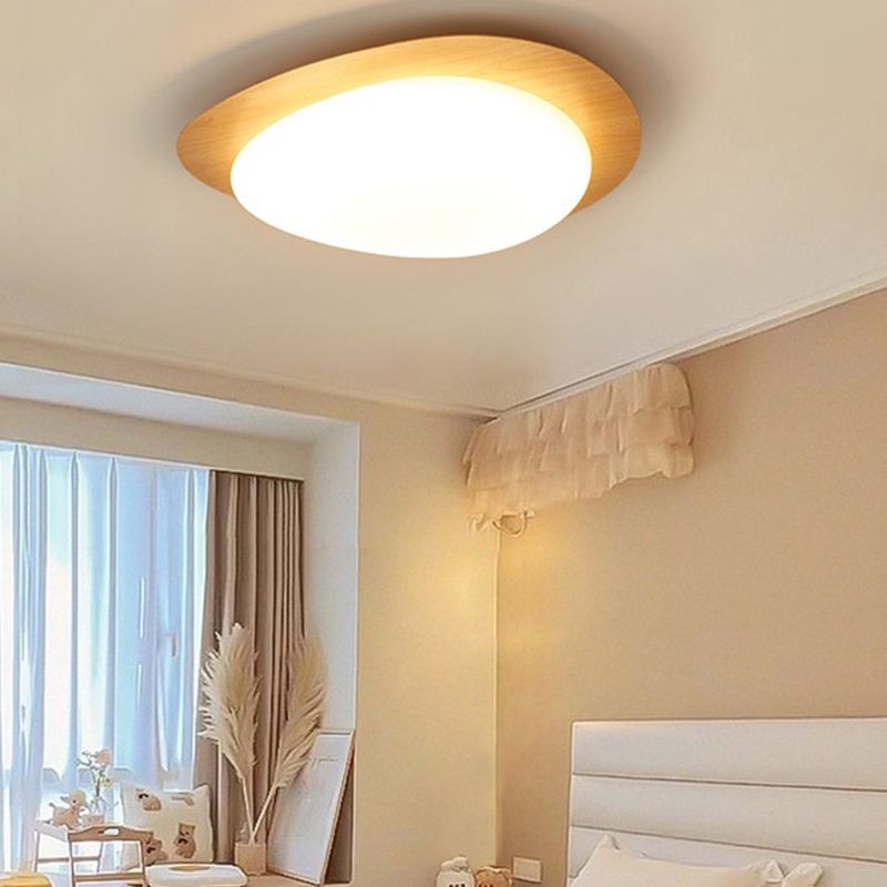 Contemporary Flush Mount Lamp Acrylic Shade Led Flush Mount for Bedroom