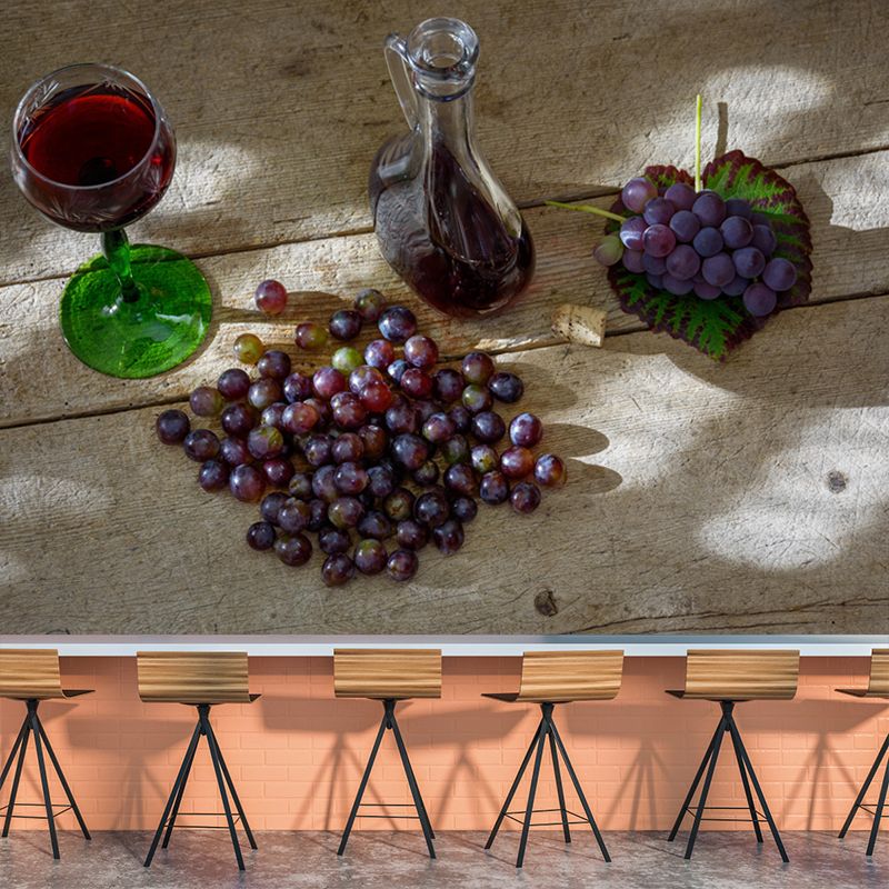 Commercial Wine Shop Mural Horizontal Photography Wallpaper Moisture Resistant