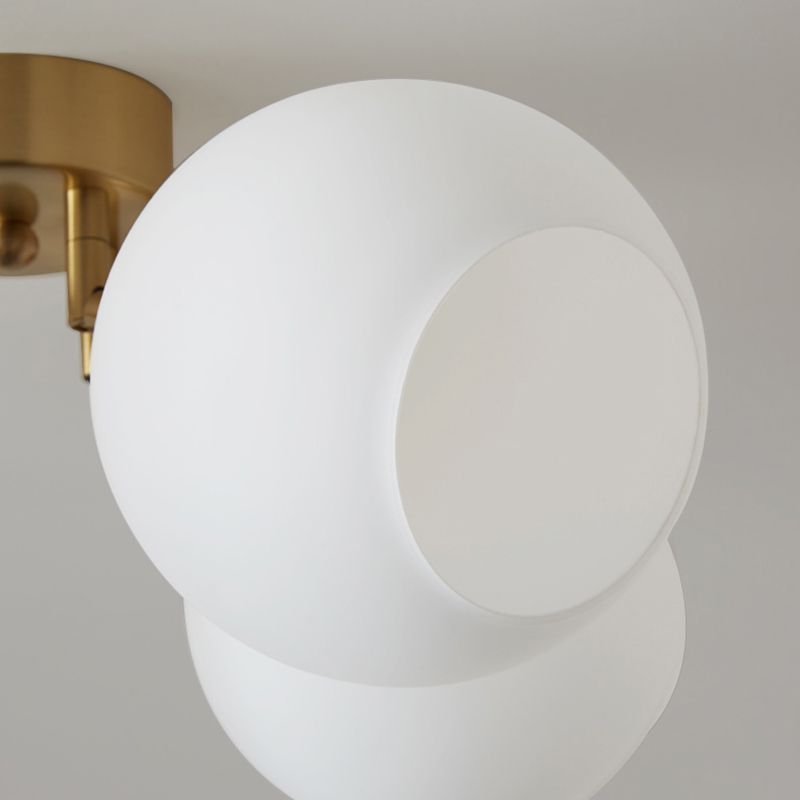 Luz de techo esférico múltiple iluminación de techo de vidrio de estilo moderno para sala de estar