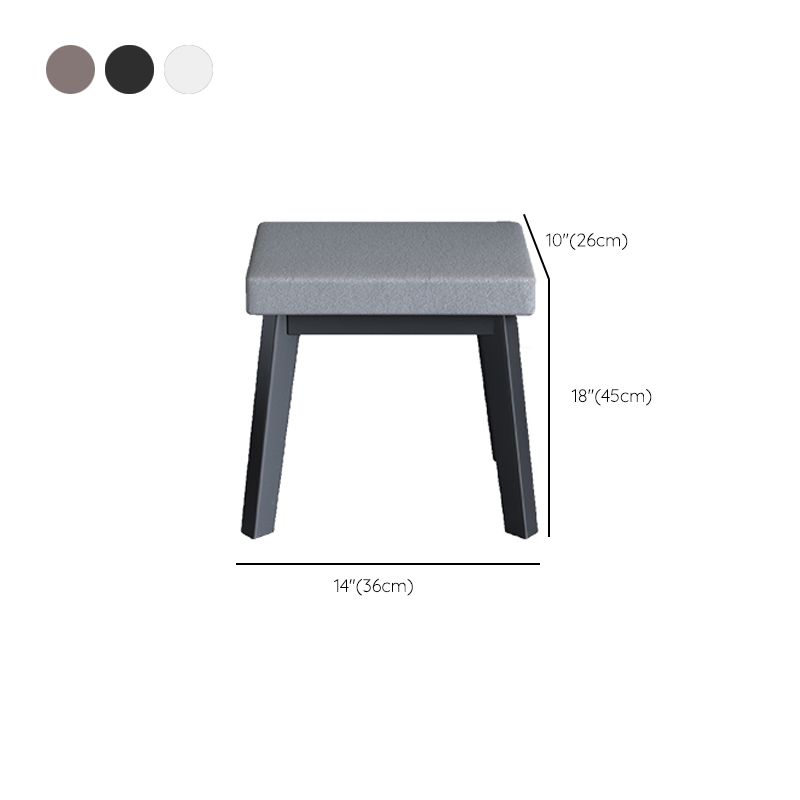 Flip-Top Vanity Table 3-Drawer Stool Vanity Set with Storage Shelves