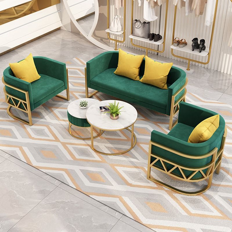 24.40" W x 29.52" H Velvet Tuxedo Arm Sofa Contemporary Standard Sofa