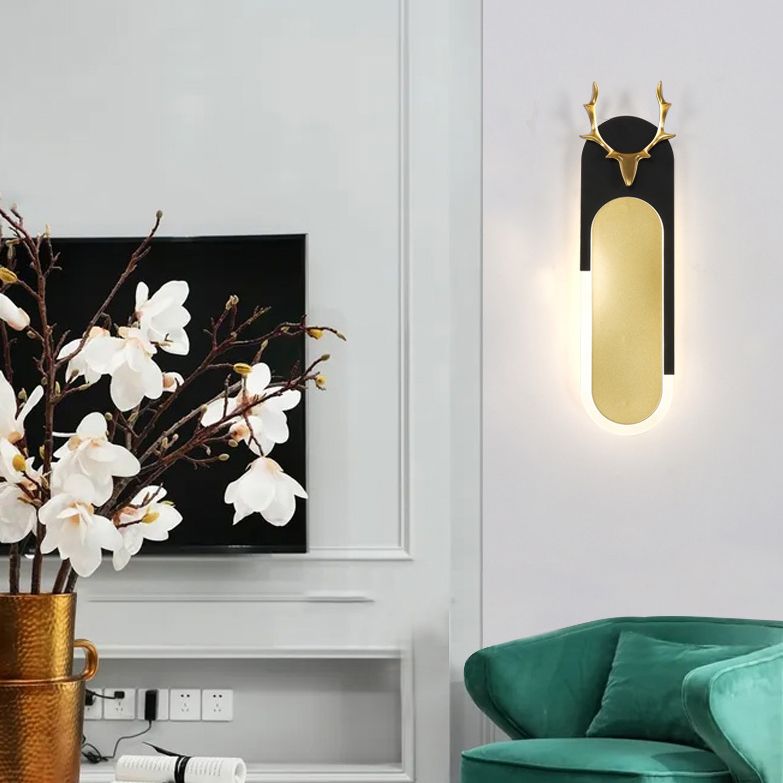 Geometry Shape Wall Light Modern Style Metal 1-Light Wall Mount Light