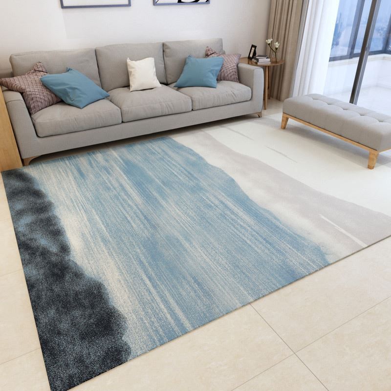 Color Mixed Home Deco Carpet Nordic Blooming Effect Area Rug Polyester with Non-Slip Backing Rug