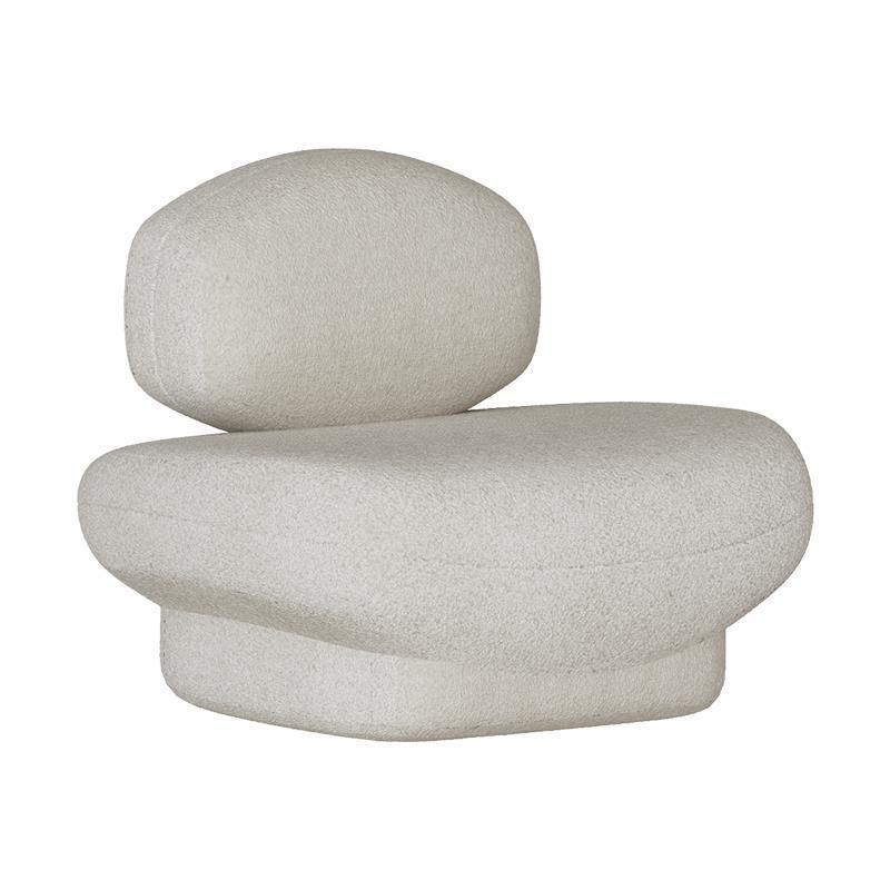 Contemporary Armless Standard Settee Tight Back Fabric Sofa for Living Room