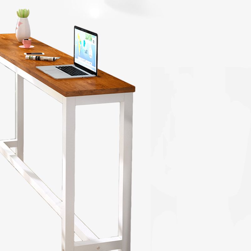 Industrial Trestle Bar Stool Table Metal and Wood Bar Wine Table